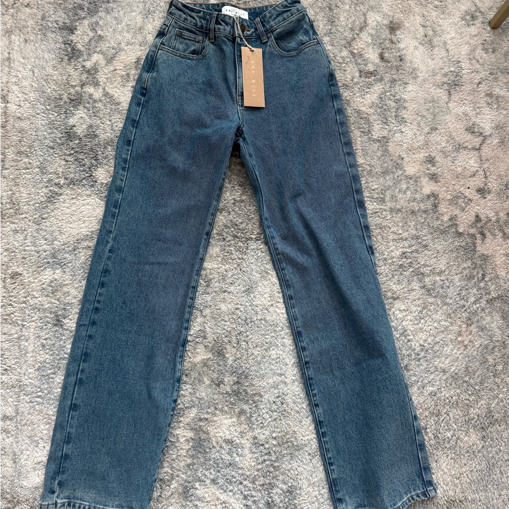 brand new one mile jeans never worn with tags on